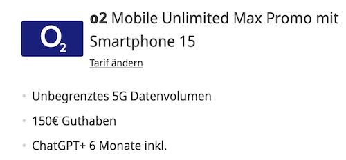 😱 Über 190€ gespart 🍏 Apple iPhone 16 Pro Max für 99€ + o2 unlimited 5G für 49,99€ mtl + 230€ Bonus