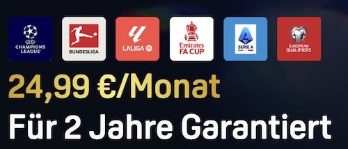 📺⚽️ 24 Monate DAZN Unlimited für 24,99€ mtl. (statt 30€)