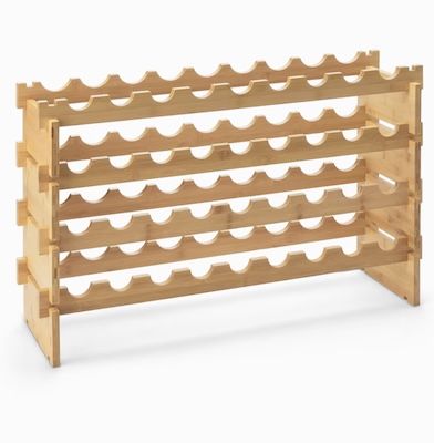 🍷 Amazon Basics – Stapelbares Weinregal aus Bambus für 31€ (statt 44€)