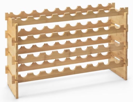 🍷 Amazon Basics – Stapelbares Weinregal aus Bambus für 31€ (statt 44€)
