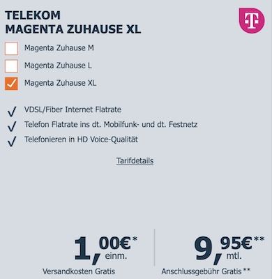 🩷 Telekom Magenta Zuhause M für eff. 16,58€ mtl. / L für eff. 21,83€ mtl. / XL für eff. 27€ mtl.