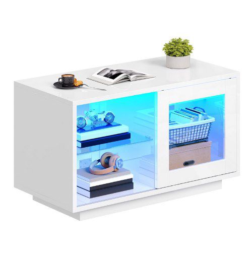 YITAHOME Hochlangz Couchtisch mit LED Beleuchtung für 53,19€ (statt 66€)