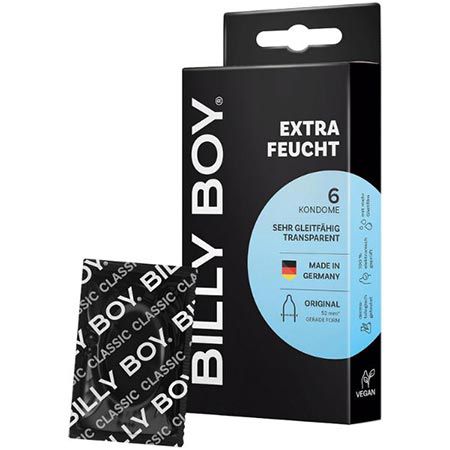 🍆 6er Pack Billy Boy Kondome, Extra feucht, 52mm ab 3,79€ (statt 5€)