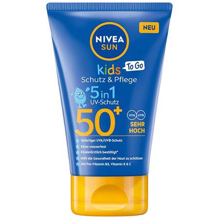 🧴 Nivea Sun Kids Schutz & Pflege To Go LSF 50+ Sonnencreme ab 3,11€ (statt 5€)