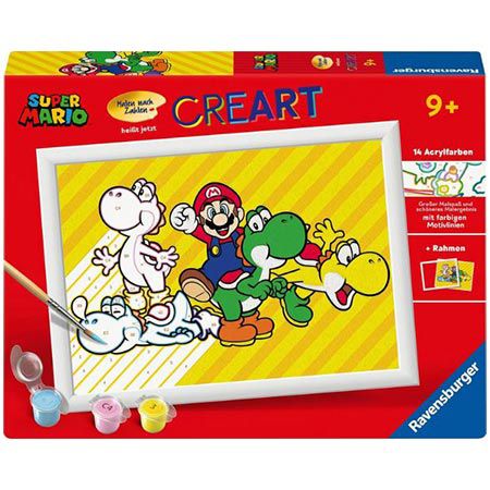 🖌️ Ravensburger CreArt 23957 Super Mario Malen nach Zahlen für 10,99€ (statt 17€)