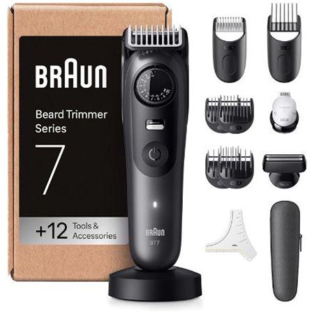 🧔🏻‍♂️ Braun BT7545 Barttrimmer Serie 7 +12 Zubehörteile für 84,99€ (statt 110€)