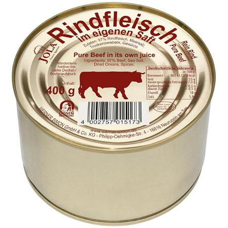 🥩 Jola Rindfleisch im eigenen Saft, 400g für 4,79€ (statt 6,50€)