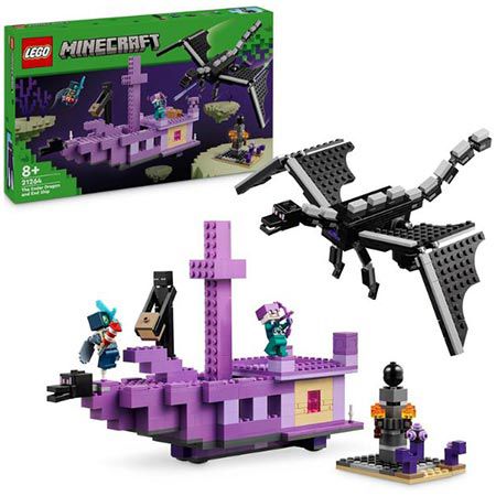 🧱 LEGO 21264 Minecraft Der Enderdrache & Endschiff Set für 51,39€ (statt 60€)