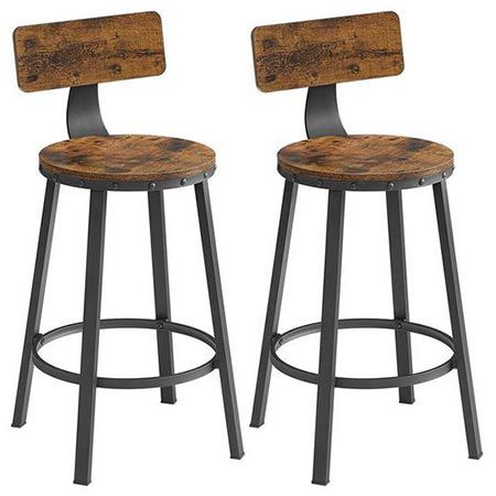 2er Set Vasagle Barhocker mit Lehne für 42,99€ (statt 60€)