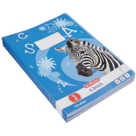 📝 5er Pack Herlitz Schulheft x.book A4, Lineatur 3, 32 Blatt für 8€ (statt 10€)