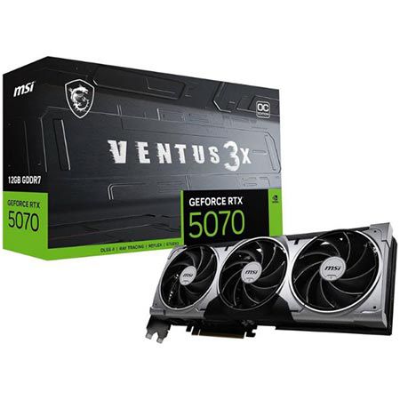 🕹️ MSI GeForce RTX 5070 12G Ventus 3X OC Grafikkarte für 579€ (statt 643€)