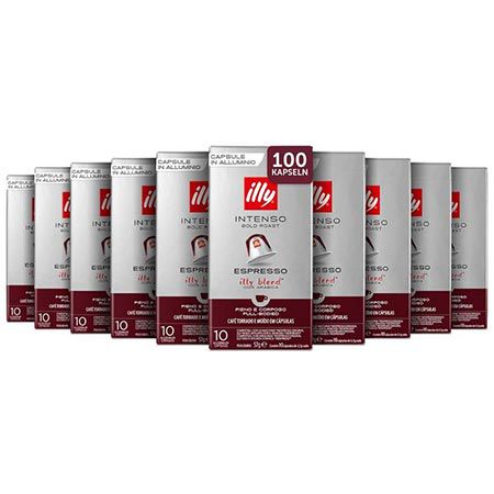 ☕ 100er Pack Illy Kaffee Röstung Intenso Nespresso Kapseln für 37,60€ (statt 46€)