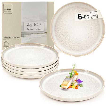🍽️ Sänger Value Collection Key West Steingut Teller Set, 6-tlg. für 32,17€ (statt 54€)