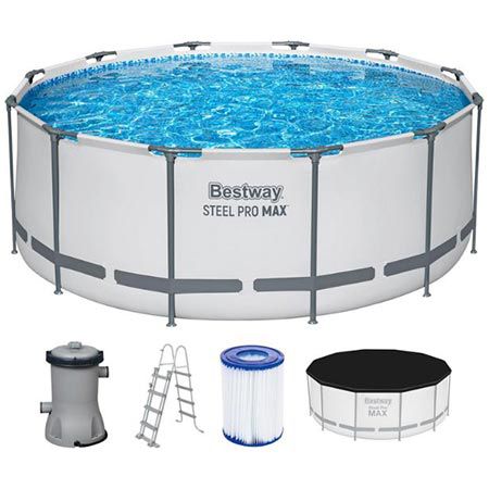 🏊 Bestway Steel Pro MAX Frame Pool Komplett-Set, 366cm für 264,90€ (statt 299€)
