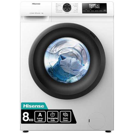 🫧 Hisense WF1Q8041BW Waschmaschine mit Dampffunktion, 8KG für 309€ (statt 380€)