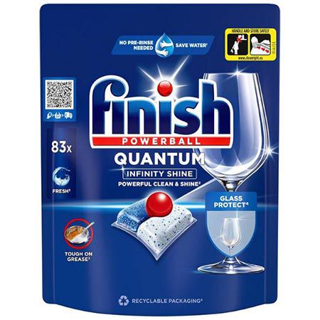 🍽️ 83er Pack Finish Quantum Infinity Shine Spülmaschinentabs ab 12,23€ (statt 18€)