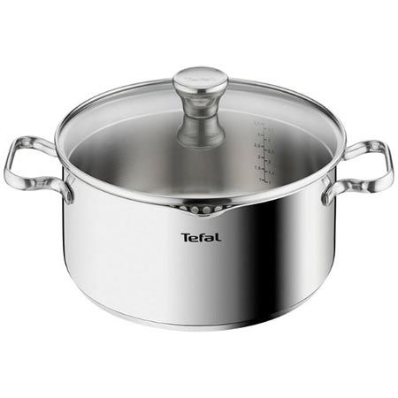 🍲 Tefal Duetto Kochtopf mit Glasdeckel, 24 cm für 43,99€ (statt 67€)