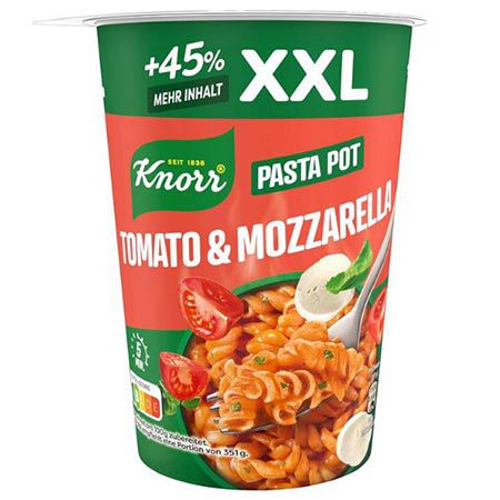 🍝 8er Pack Knorr Pasta Pot Tomato & Mozzarella XXL ab 7,90€ (statt 14€)