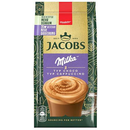 ☕ Jacobs Typ Cappuccino Choco Milka Getränkepulver, 400g ab 3,13€ (statt 4,29€)