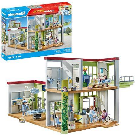 🚑 Playmobil 71615 Action Heroes Modernes Krankenhaus für 59,99€ (statt 70€)