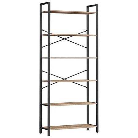 VASAGLE Standregal mit 6 Ebenen (30 x 88 x 186) für 44,99€ (statt 57€)