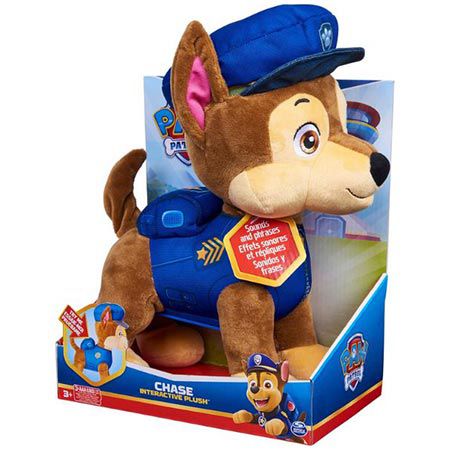 🐶 Paw Patrol Chase Interaktives Plüschtier, ca. 32cm für 19,57€ (statt 30€)