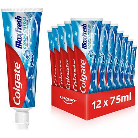 🪥 12er Pack Colgate Max Fresh Cooling Crystals Zahnpasta ab 17,68€ (statt 23€)