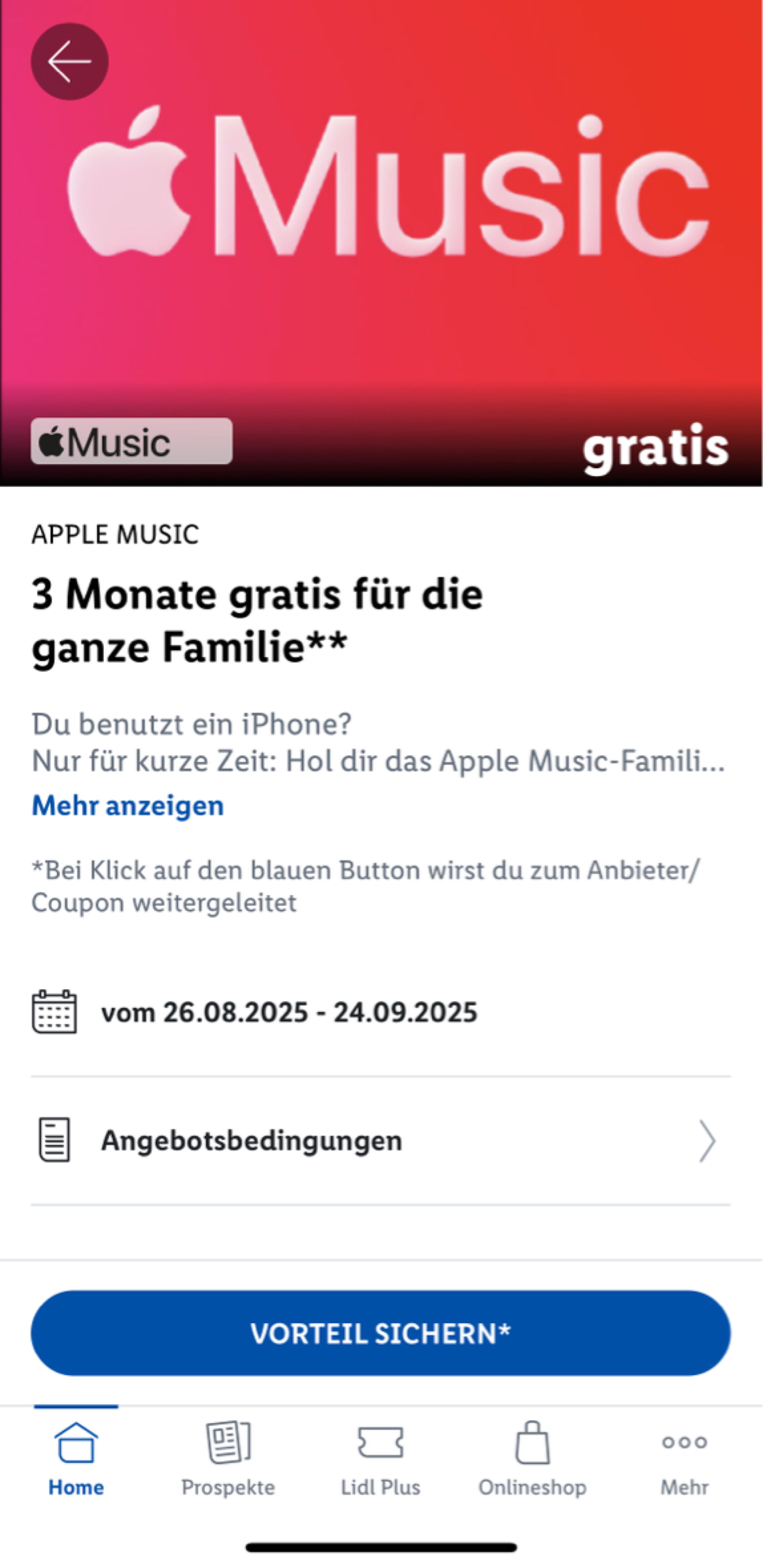 apple music family 3 monate gratis