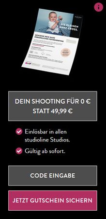 👶 Kostenloses Baby Fotoshooting bei Studioline sichern (statt 49,99€)