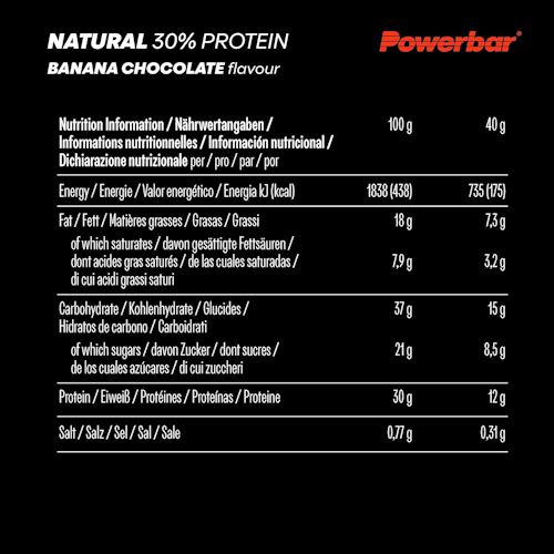 🍌🍫 18x Powerbar Natural Protein Banana Chocolate für 15,19€ (statt 29€)