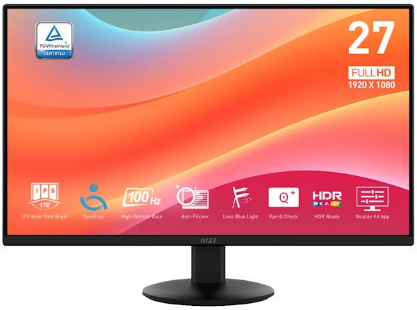 🖥️ MSI 27 Monitor TFT PRO MP272LNT für 85,94€ (statt 205€)