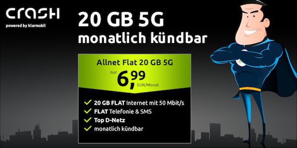 🔥 Vodafone Allnet 20GB für 6,99€ mtl. - monatlich kündbar! 🔥 Vodafone Allnet 20GB für 6,99€ mtl. monatlich kündbar!