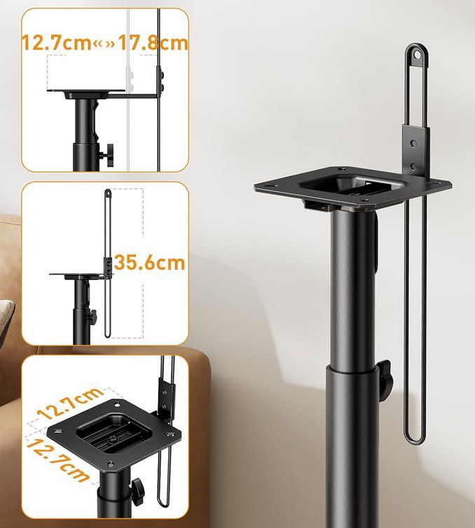2x Perlegear Lautsprecherständer (bis 106cm) mit Kabelmanagement für 44,99€ (statt 90€)