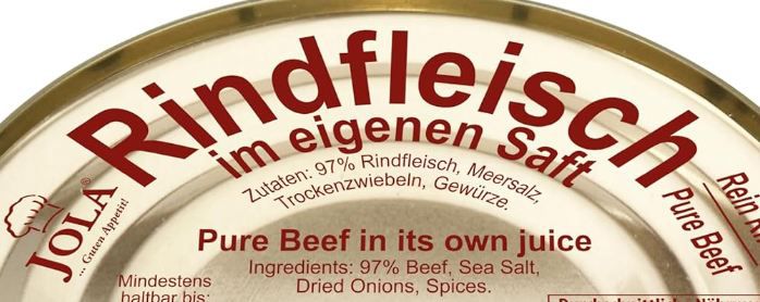🥩 Jola Rindfleisch im eigenen Saft, 400g für 4,79€ (statt 6,50€)