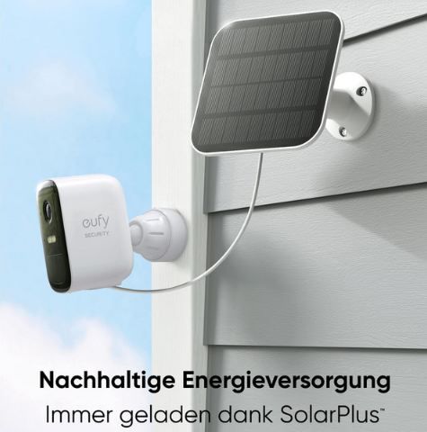 📹 eufyCam 2C Full HD Kamera Set + Solarpanel für 129,98€ (statt 150€)