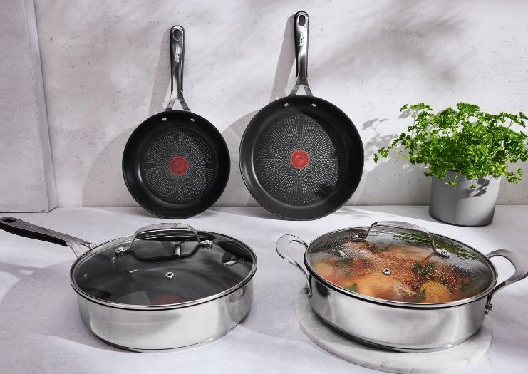 🍳 Jamie Oliver by Tefal Edelstahl Schmorpfanne, 25cm für 35,94€ (statt 45€)