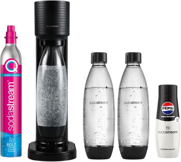 🥤 SodaStream Gaia Sprudler + CO2 Zylinder + 3x Fuse Flasche + Sirup für 59,99€ (statt 76€)