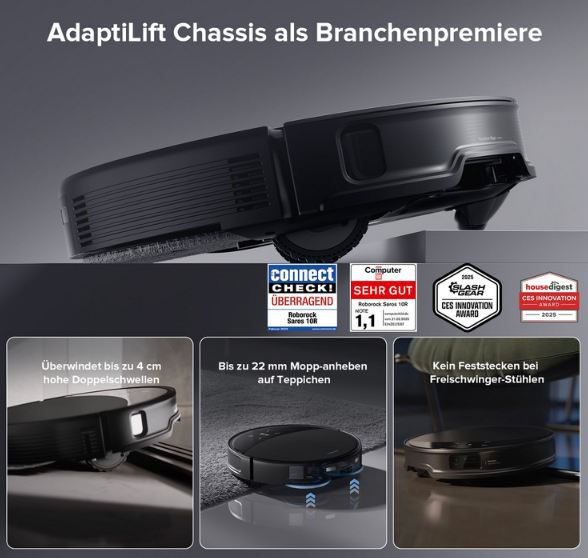 🧹 Roborock Saros 10R Saugroboter mit Wischfunktion für 1.199€ (statt 1.399€)