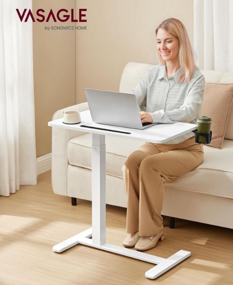 Vasagle Mobiler Stehtisch mit Rollen, 70 x 40cm für 49,99€ (statt 70€)