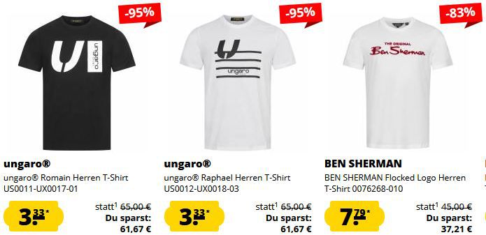 🔥👕 SportSpar: T Shirt Sommerschlussverkauf ab 3,33€ + 5€ Gutschein ab 60€