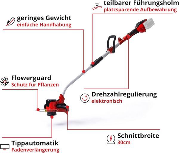 🏡 Einhell GE CT 36/30 Li E Solo Akku Rasentrimmer für 77,23€ (statt 92€)