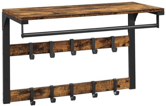 Vasagle Vintage Wandgarderobe mit Ablage für 16,99€ (statt 29€)