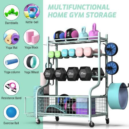 🏋️‍♂️ Mythinglogic Hantelständer aus Stahl mit Rädern für 59,99€ (statt 150€)