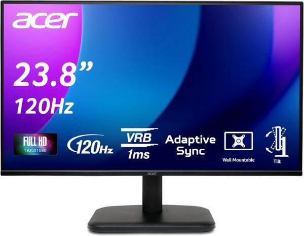 🖥️ Acer EK241Y G 23,8  Full HD Monitor mit 75Hz, 4ms für 79,90€ (statt 106€)