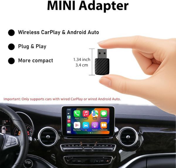 🚗 Sunweyer S28 Super Mini Wireless CarPlay & Android Adapter für 24,99€ (statt 36€)