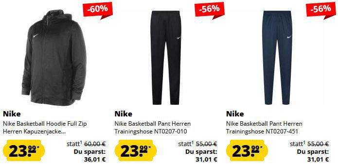 👕 SportSpar: Nike Basketball Sale ab 23,99€   z.B. Kapuzenjacke für 28,94€ (statt 41€)