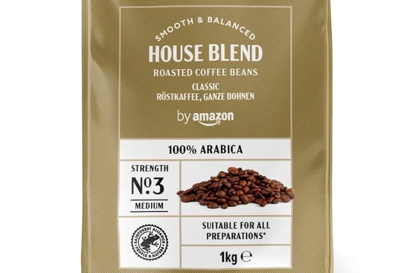 ☕ 1Kg by Amazon House Blend Kaffeebohnen ab 11,51€ (statt 15€)