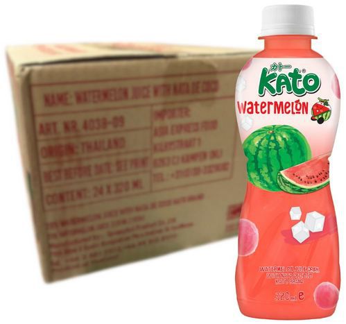 🍉 24er Pack KATO Wassermelonensaft mit Nata de Coco ab 19,36€ (statt 28€)