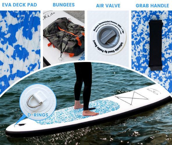 🚣🏻 FunWater Stand Up Paddle Board Set für 78,32€ (statt 149€)