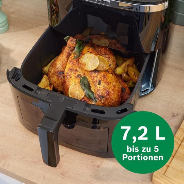 🍟 Bosch MAF671B0 Heißluftfritteuse Serie 6 mit 7,2L für 99,99€ (statt 135€)